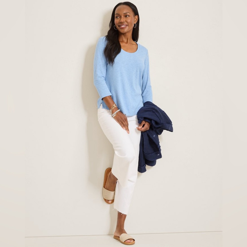 Tommy Bahama Ashby Isles Scoop-Neck 3/4 Sleeve T-Shirt